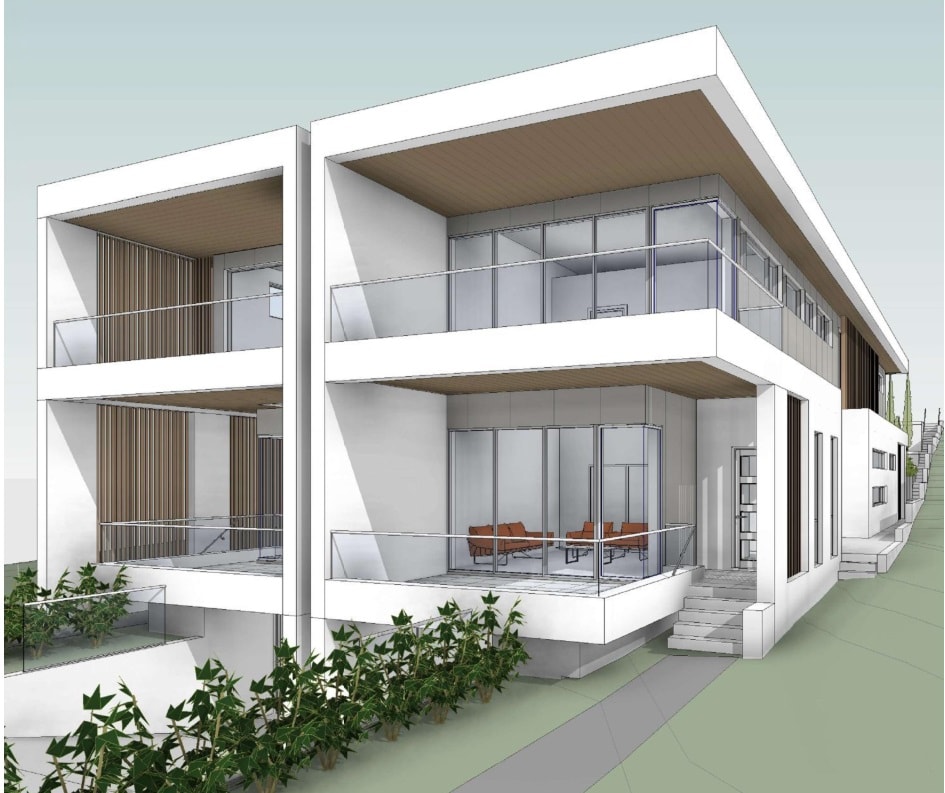 Architect working on design plans